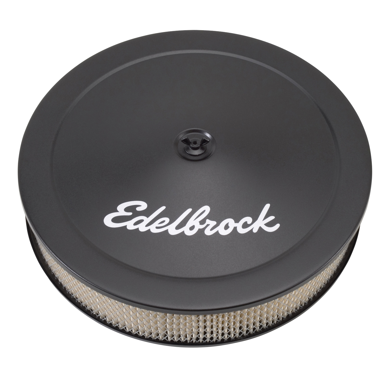 Pro-Flo Black 14 inch Round Air Cleaner with 3 inch Paper Element (Deep Flange)