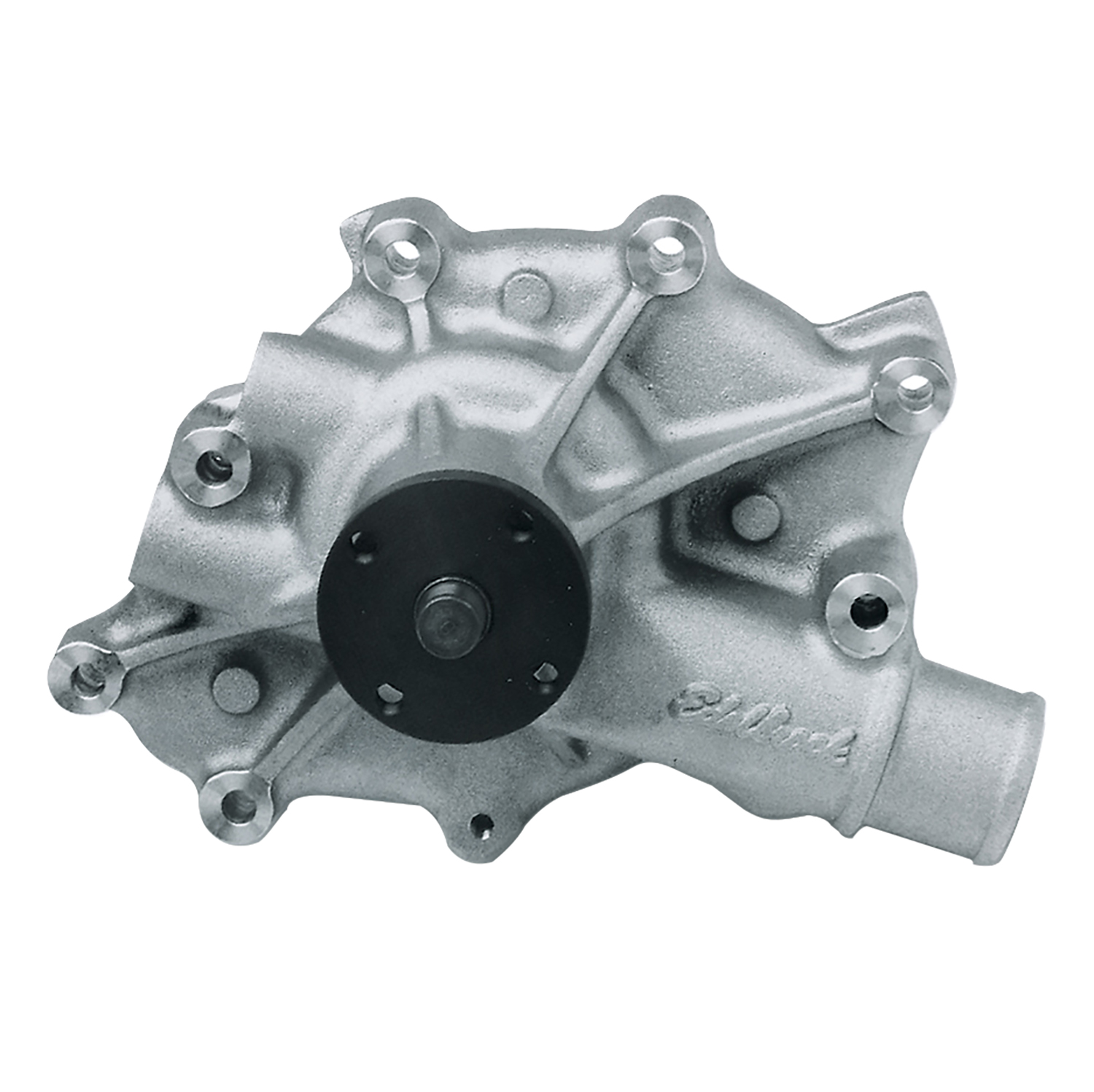 Water Pump Ford 5.0 V8 Reverse Rotation in Satin Finish