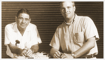 Vic Edelbrock Sr with Vic Edelbrock Jr