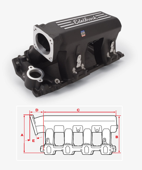 Edelbrock Intake Manifold Reference Dimensions Chart