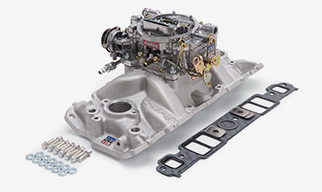 Edelbrock Single-Quad Manifold and Carb Kits
